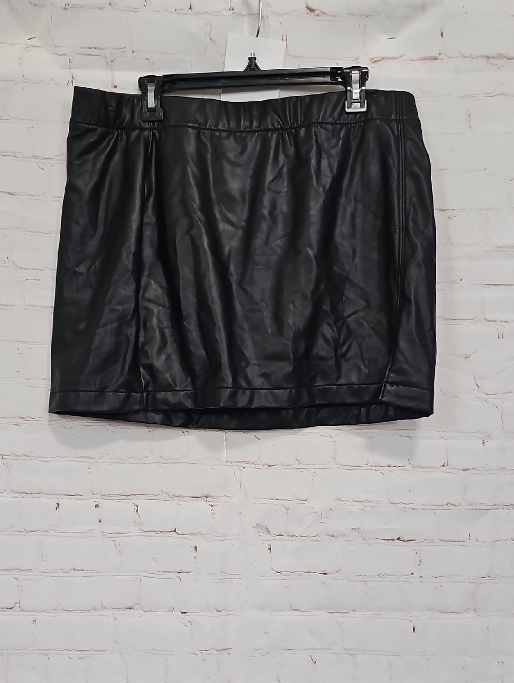 American Eagle Outfitters Black Faux Leather Mini Skirt